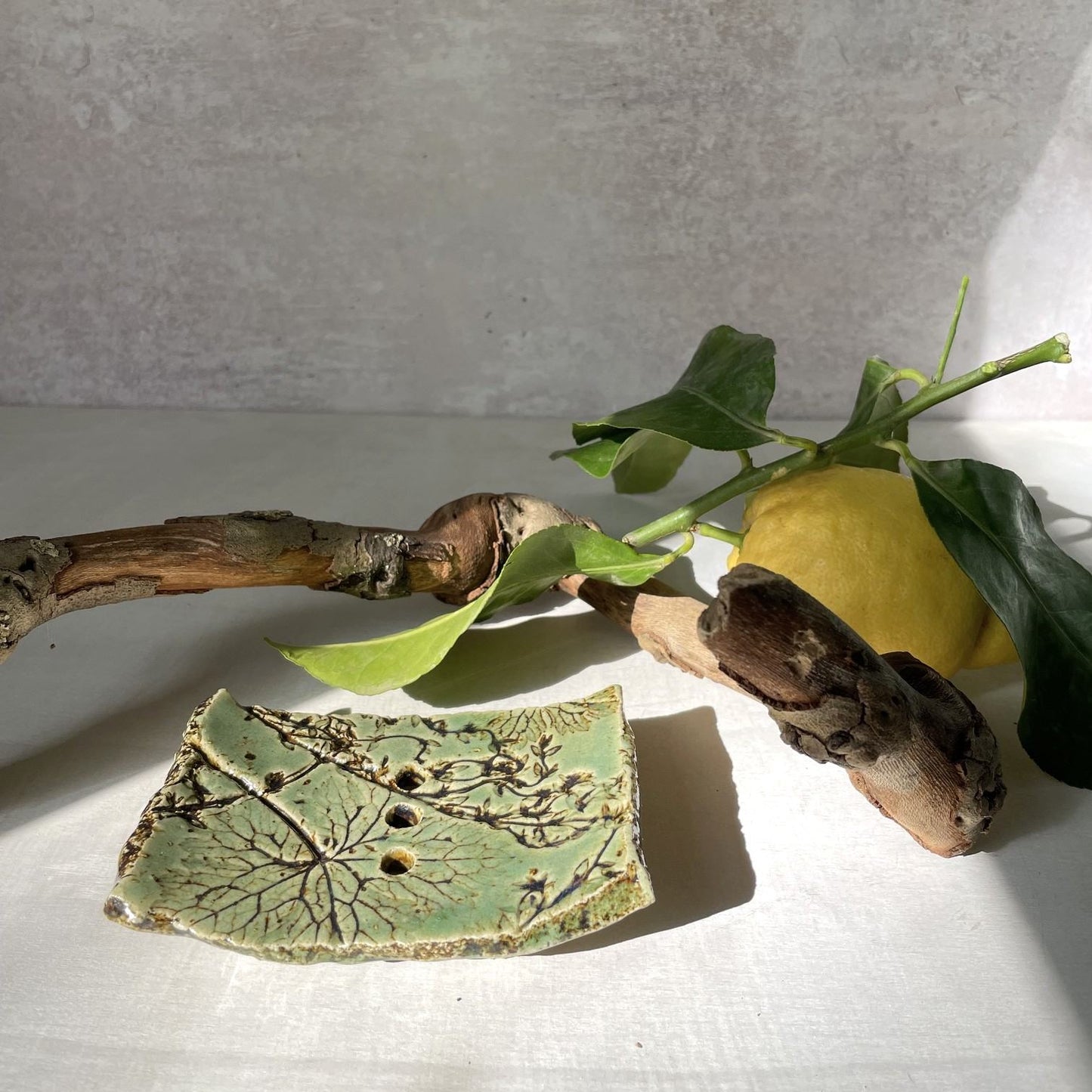 Soap dish - Botanical - Green