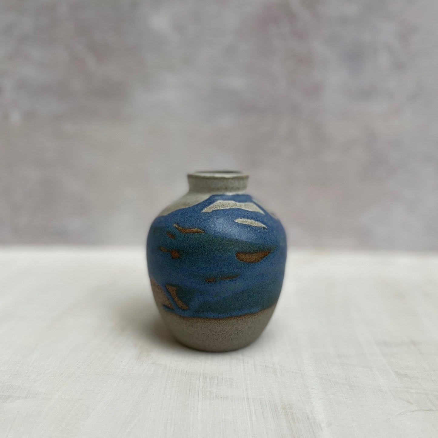 Bud Vase - Blue green lakes