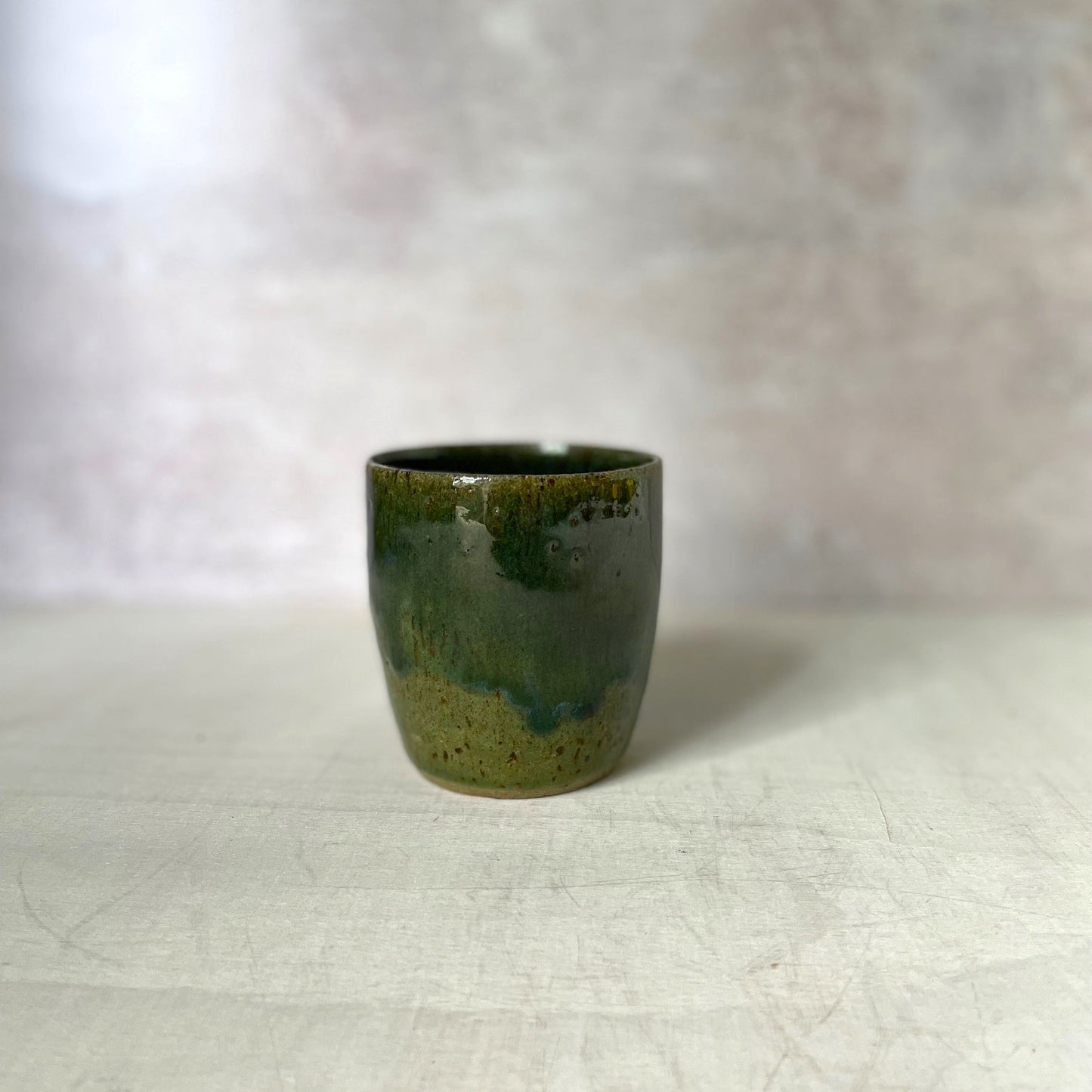 Cup - Oribe green glaze